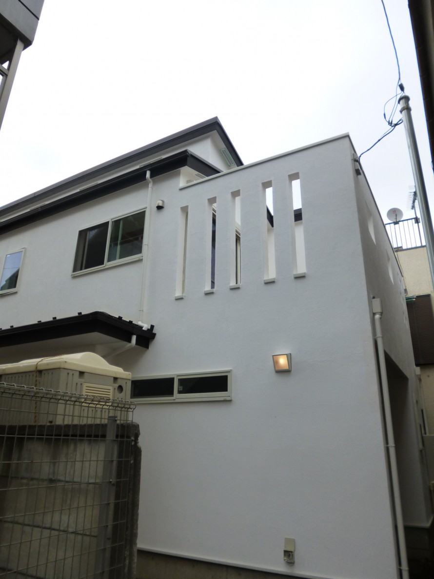 新築住宅施工事例（横浜市港北区　片流れ屋根と広いバルコニーが特徴の開放感のあるＮ様邸）